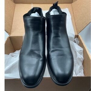 Madden Mens Black Faux Leather Chelsea Boots Size 12 Ankle Slip On Casual Shoes